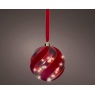 Lumineo Micro LED Glass Ball Light 20cm - Red