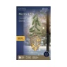 Lumineo Micro LED Glass Pinecone Light 21cm - Amber