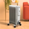 Daewoo Daewoo HEA1130GE 1500W Oil Filled Portable Radiator - White