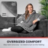 Daewoo Daewoo HEA1937GE Oversized Heated Hoodie - Grey