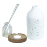 Aromatize Aromatize LED Ceramic Clean Linen Diffuser 19cm - Floral