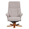 GFA Mars Recliner Chair & Footstool Set - Wheat Fabric