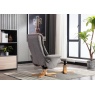 GFA Mars Recliner Chair & Footstool Set - Fossil Fabric
