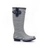 Rouchette Rouchette Bristol Tall Wellies - Blue/White