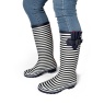 Rouchette Rouchette Bristol Tall Wellies - Blue/White