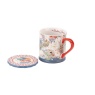 Cath Kidston Cath Kidston Christmas Journey Mug & Coaster