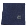 Peggy Wilkins Starlight Pines Christmas Napkin - Navy