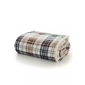 Deyongs Balwin Tartan Throw 140x180cm - Navy & Chocolate