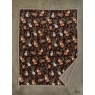 Deyongs Woodland Wildlife Throw 140x180cm - Wine