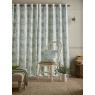 Laura Ashley Tuileries Blackout Lined Eyelet Curtains - Dark Sage