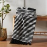 Catherine Lansfield Stab Stitch Throw 125x150cm - Black