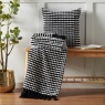 Catherine Lansfield Stab Stitch Filled Cushion 43cm - Black