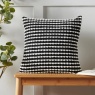 Catherine Lansfield Stab Stitch Filled Cushion 43cm - Black