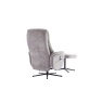 GFA Houston Fabric Swivel Recliner & Stool Set - Cloud