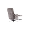 GFA Houston Fabric Swivel Recliner & Stool Set - Ash