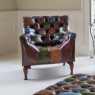 Carlton Furniture Metropolitan Rub-Off Leather Patchwork Armchair