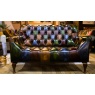 Carlton Furniture Metropolitan Rub-Off Leather Patchwork 2 Seater Sofa