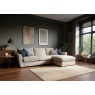 Harper Large 3 Seater Chaise Sofa in Fabric
