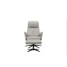 G Plan Nysted Manual Recliner Chair & Stool Set in Leather