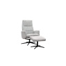 G Plan Riba Manual Recliner Chair & Stool Set in Leather