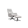 G Plan Riba Manual Recliner Chair & Stool Set in Leather