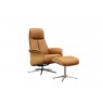 G Plan Skara Manual Recliner Chair & Stool Set in Fabric
