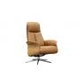 G Plan Skara Manual Recliner Chair & Stool Set in Leather