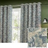 Wylder Bengal Chenille Eyelet Curtains - Wedgewood