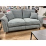 Parker Knoll Parker Knoll Rowan Large 2 Seater Sofa in Mamas Sky Fabric With Vintage Oak Tapered Legs