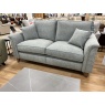 Parker Knoll Parker Knoll Rowan Large 2 Seater Sofa in Mamas Sky Fabric With Vintage Oak Tapered Legs