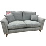 Parker Knoll Parker Knoll Rowan Large 2 Seater Sofa in Mamas Sky Fabric With Vintage Oak Tapered Legs
