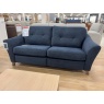G Plan G Plan Hatton 3 Seater Sofa in Girona Midnight Fabric With Walnut Wood