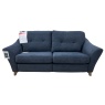 G Plan G Plan Hatton 3 Seater Sofa in Girona Midnight Fabric With Walnut Wood