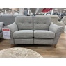 G Plan G Plan Hatton 2 Seater Sofa in Sahara Sand Fabric With Walnut Wood