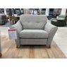 G Plan G Plan Hatton Snuggler Chair in Sahara Sand Fabric With Walnut Wood