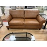 The Lounge Co The Lounge Co Penelope 3 Seater Sofa in Dallas Tan Leather With Vintage Oak Tapered Legs