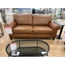 The Lounge Co The Lounge Co Penelope 3 Seater Sofa in Dallas Tan Leather With Vintage Oak Tapered Legs