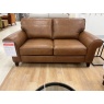 The Lounge Co The Lounge Co Penelope 2.5 Seater Sofa in Dallas Tan Leather With Vintage Oak Tapered Legs