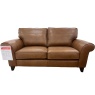 The Lounge Co The Lounge Co Penelope 2.5 Seater Sofa in Dallas Tan Leather With Vintage Oak Tapered Legs