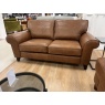 The Lounge Co The Lounge Co Penelope 2.5 Seater Sofa in Dallas Tan Leather With Vintage Oak Tapered Legs