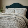 V&A Ribbon Lattice Duvet Set - Teal