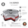 Robert Welch 316 Series Cookware Low Casserole 28cm