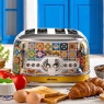 Ariete Ariete AR1561 4 Slice Positano Design Toaster - Yellow & Blue