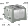 Dualit 46220 Lite 4 Slice Long Slot Toaster - Sage