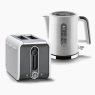 Dualit 26412 Studio 2 Slice Toaster - White/Grey & Polished