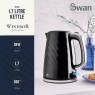 Swan SK14611BLK Windsor 1.7L Kettle - Black
