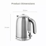 Swan SK19026SS Solace 1.7L Jug Kettle - Stainless Steel