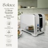 Swan ST19031SS Solace 2 Slice Toaster - Stainless Steel