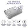 Carmen C85043GRY Rechargeable Hot Water Bottle & Cosy Hand - Grey