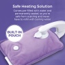 Carmen C85043PUR Rechargeable Hot Water Bottle & Cosy Hand - Purple